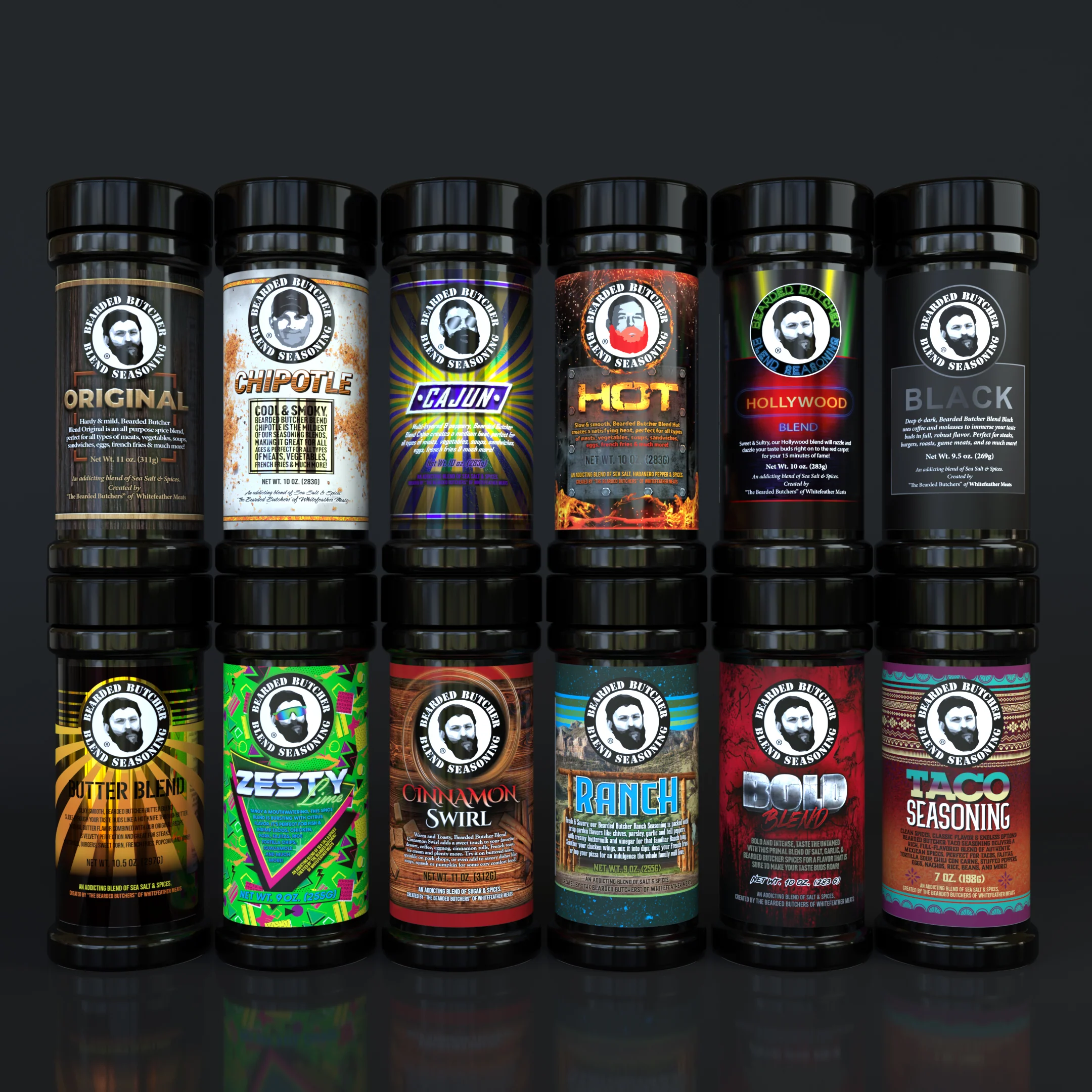 12 Pack of All Large Seasoning Shakers - Image 2