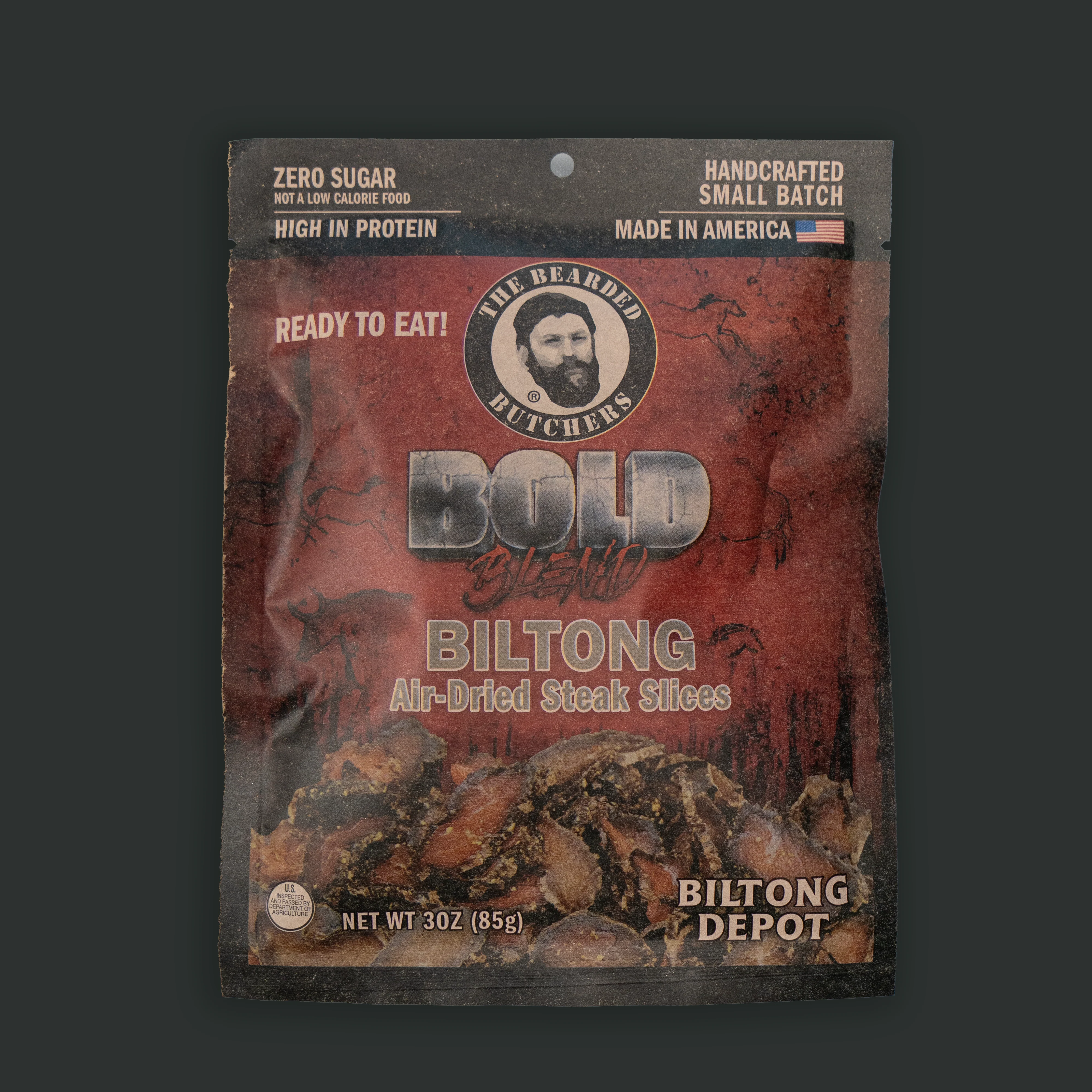 Bearded Butcher Bold Blend Biltong 3 oz Pack - Image 3