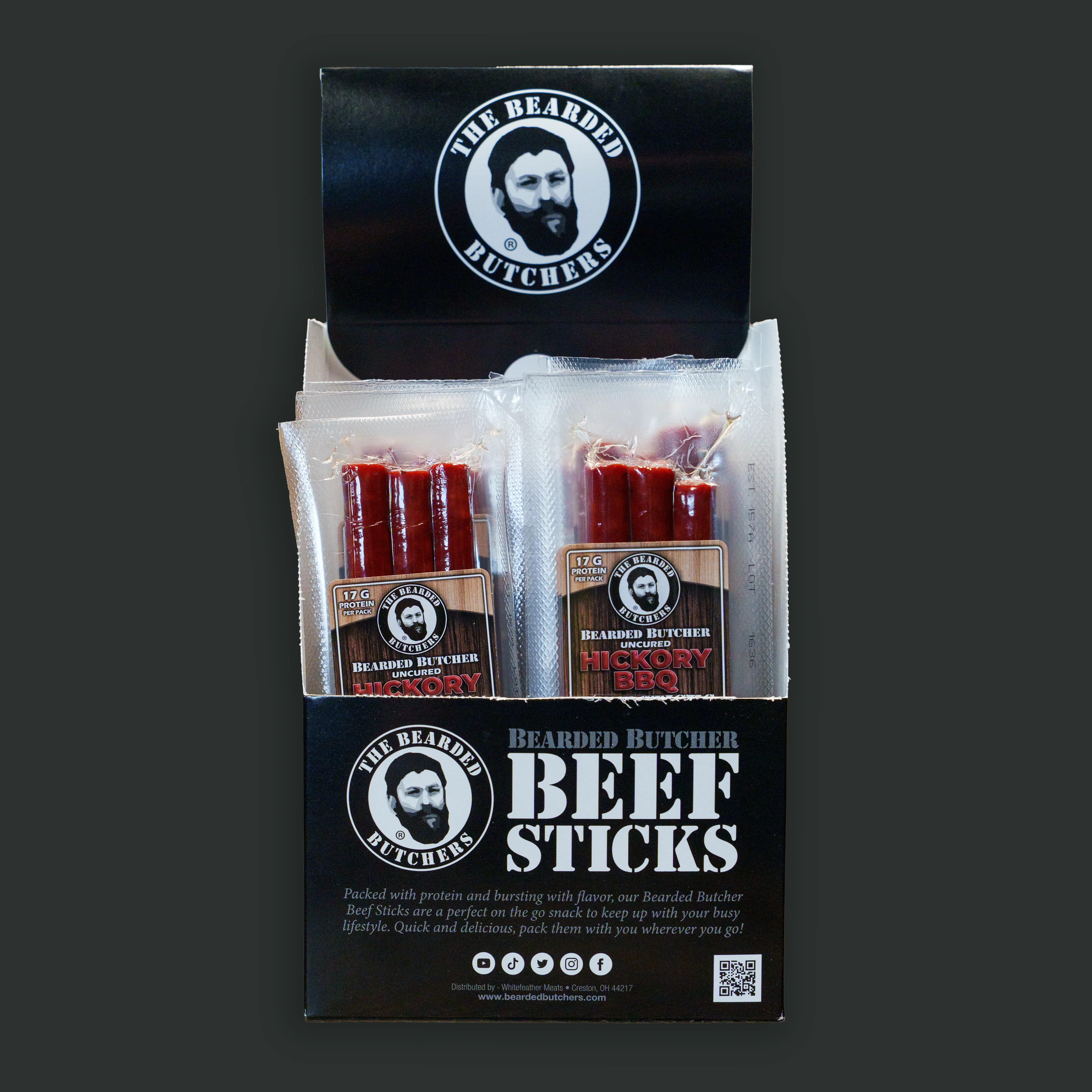 Bearded Butcher Hickory BBQ Beef Sticks 2.65oz - Image 2