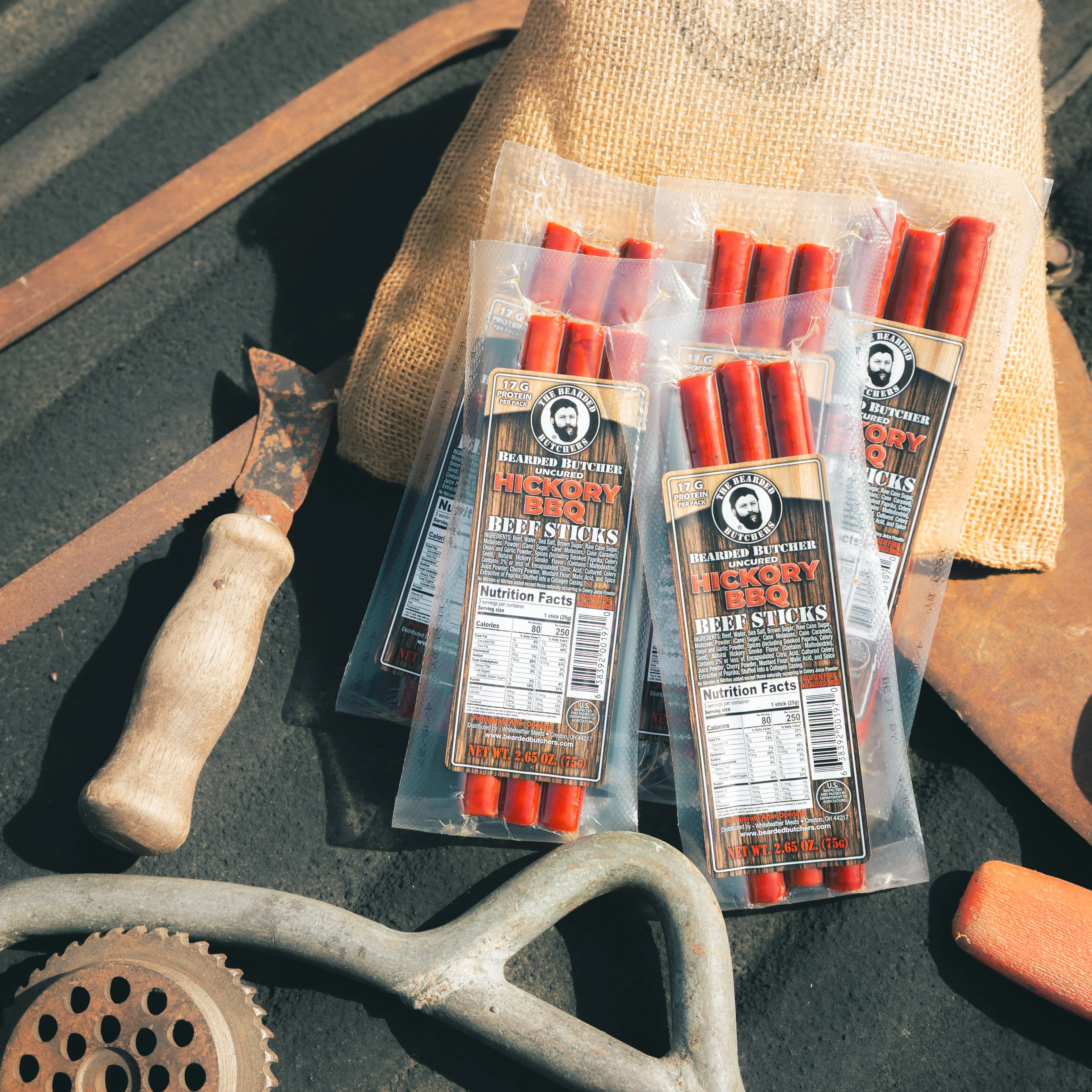 Bearded Butcher Hickory BBQ Beef Sticks 2.65oz - Image 3