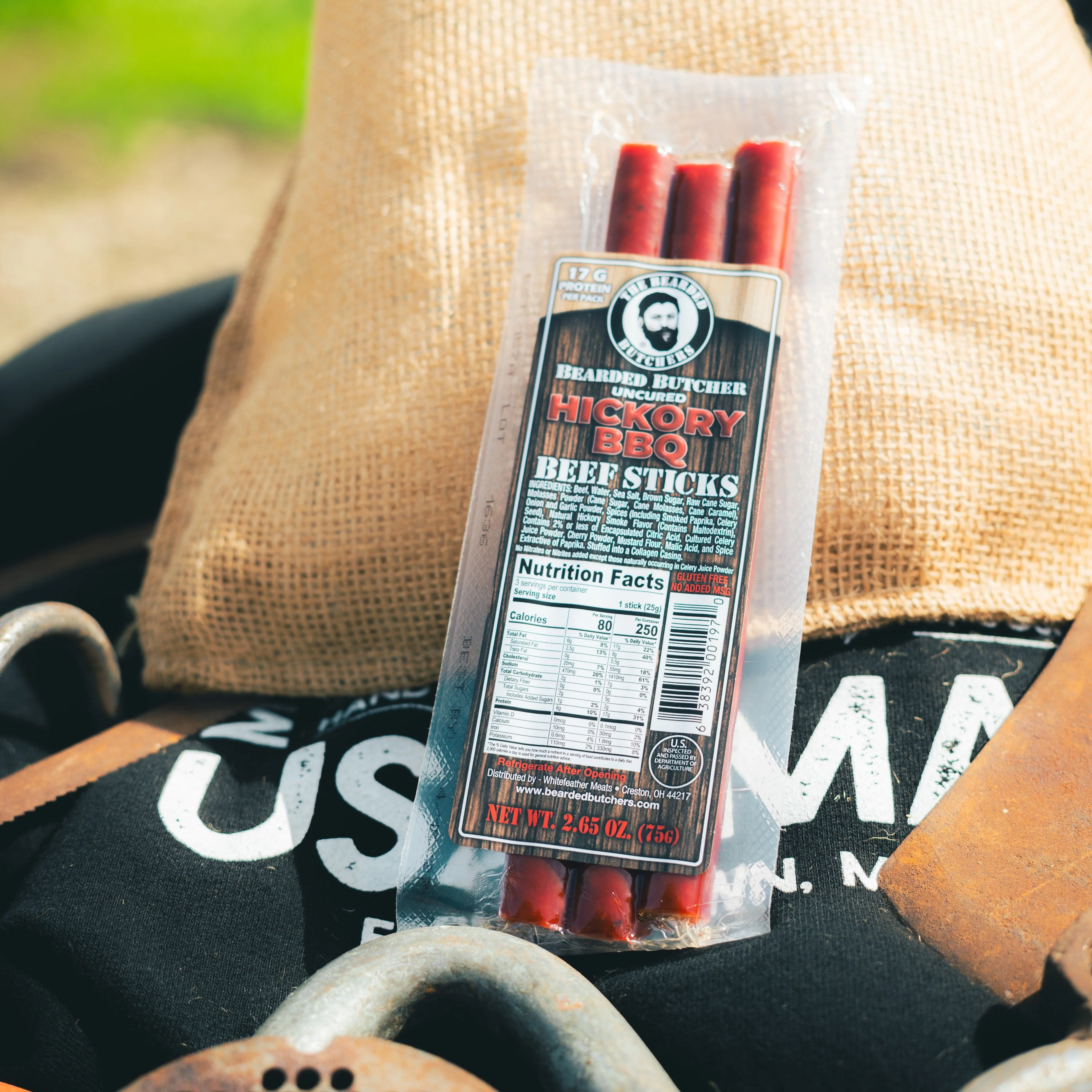 Bearded Butcher Hickory BBQ Beef Sticks 2.65oz - Image 4