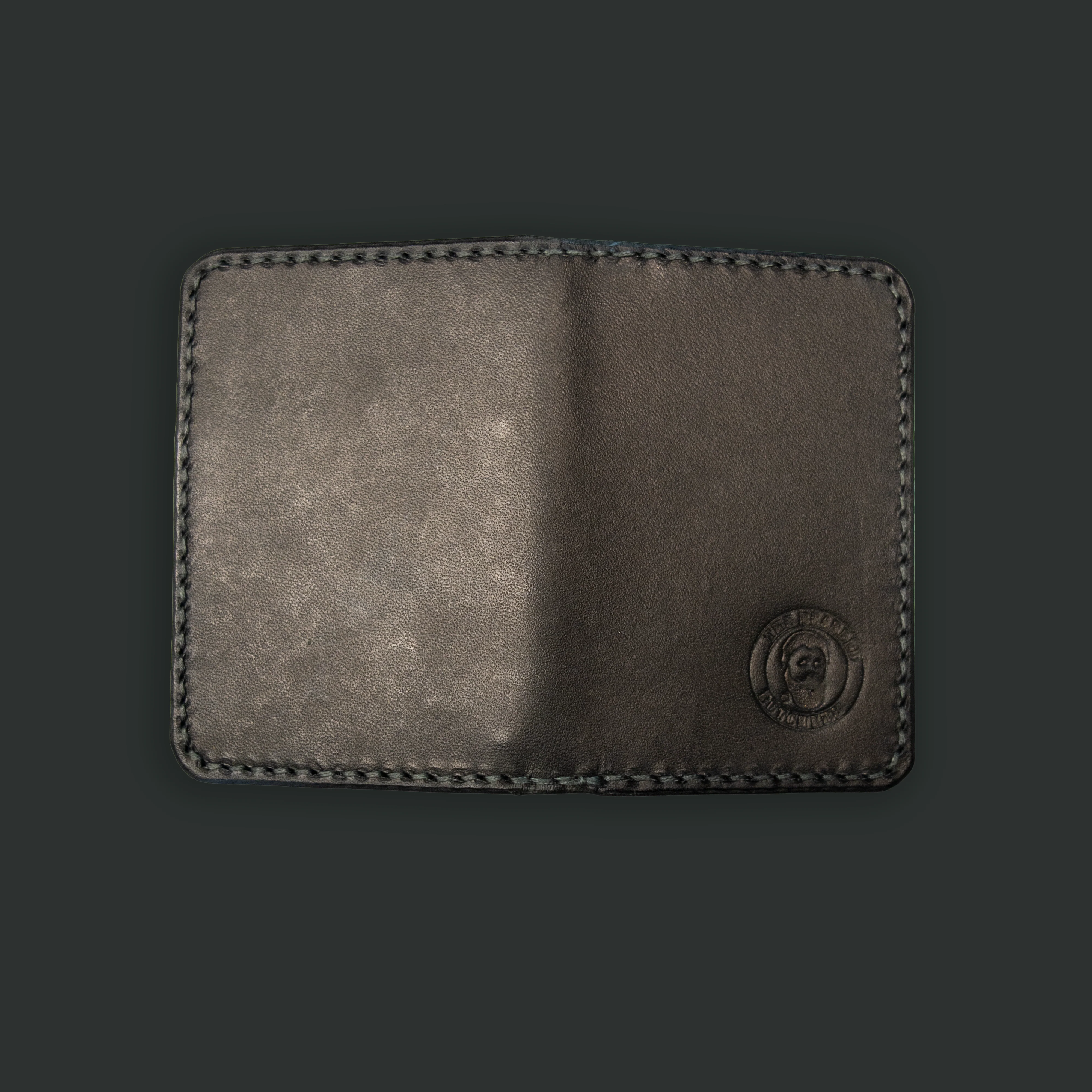 Bearded Butchers Full Grain Black Leather Wallet - Image 4