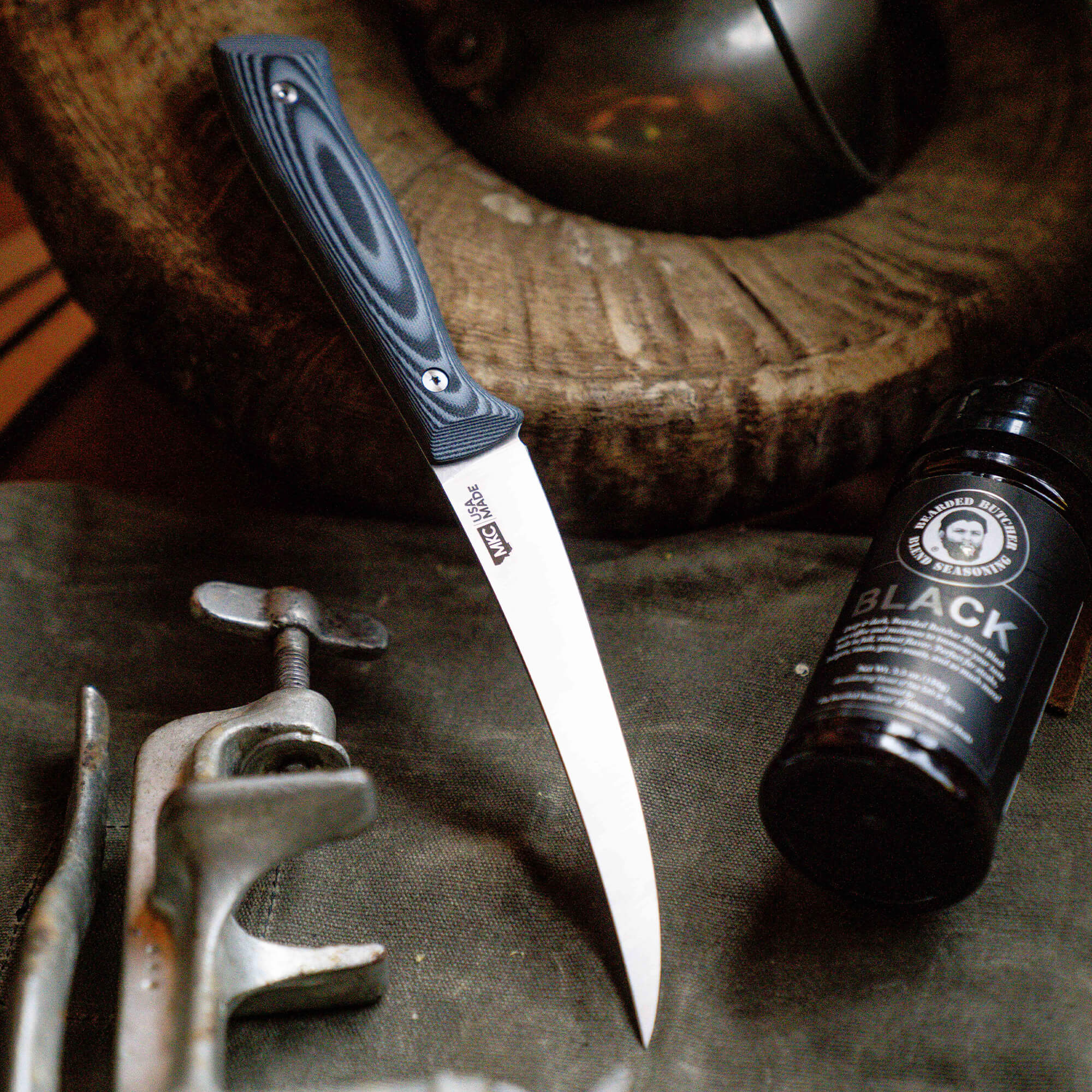BONING BUTCHER KNIFE - BEARDED BUTCHERS EDITION - GREY/BLACK - Image 17