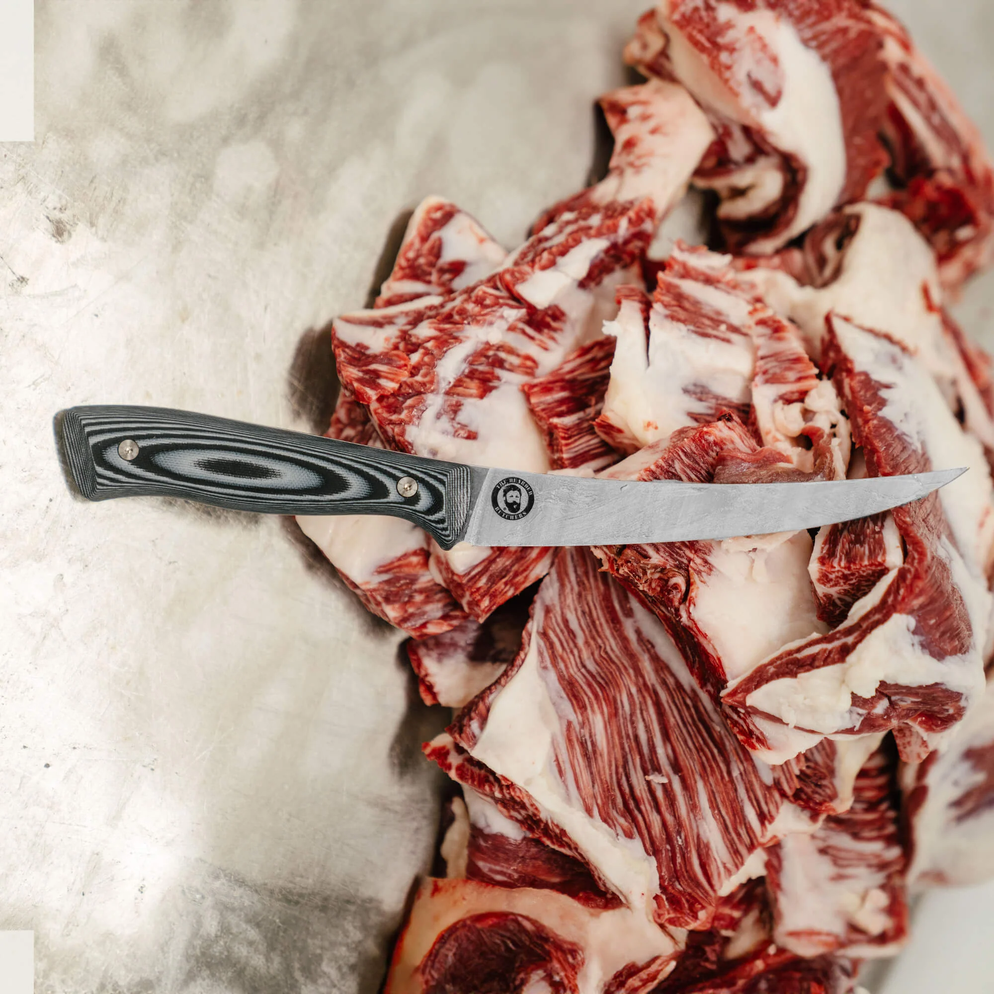 BONING BUTCHER KNIFE - BEARDED BUTCHERS EDITION - GREY/BLACK - Image 20