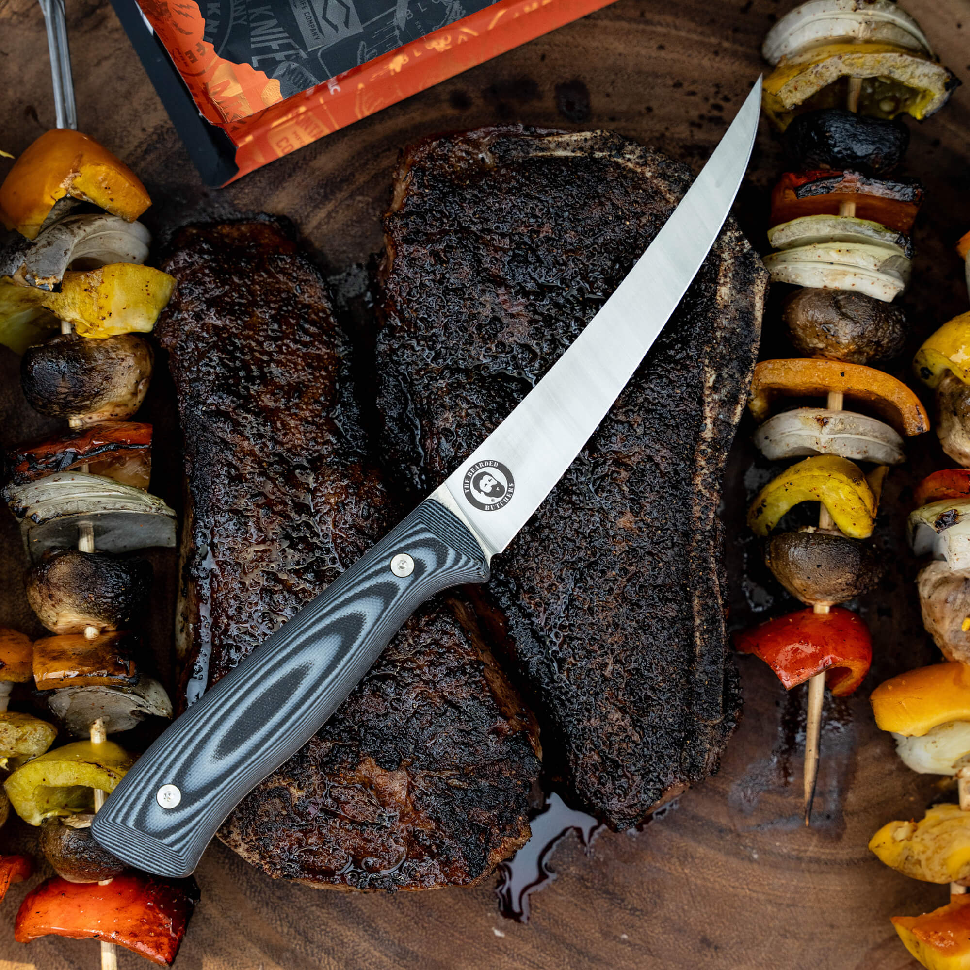BONING BUTCHER KNIFE - BEARDED BUTCHERS EDITION - GREY/BLACK - Image 4