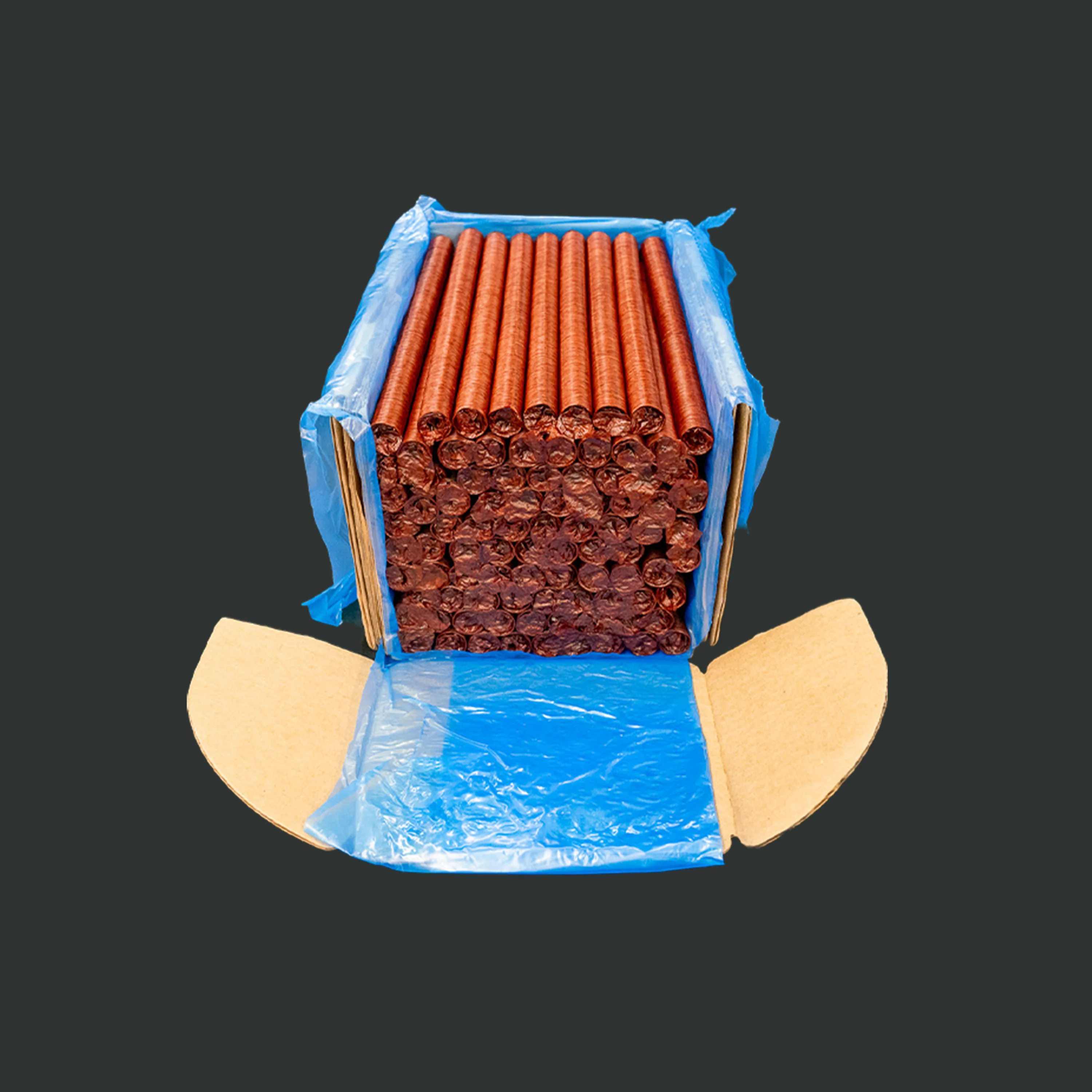 Caddy of 17mm Mahogany Collagen Casings