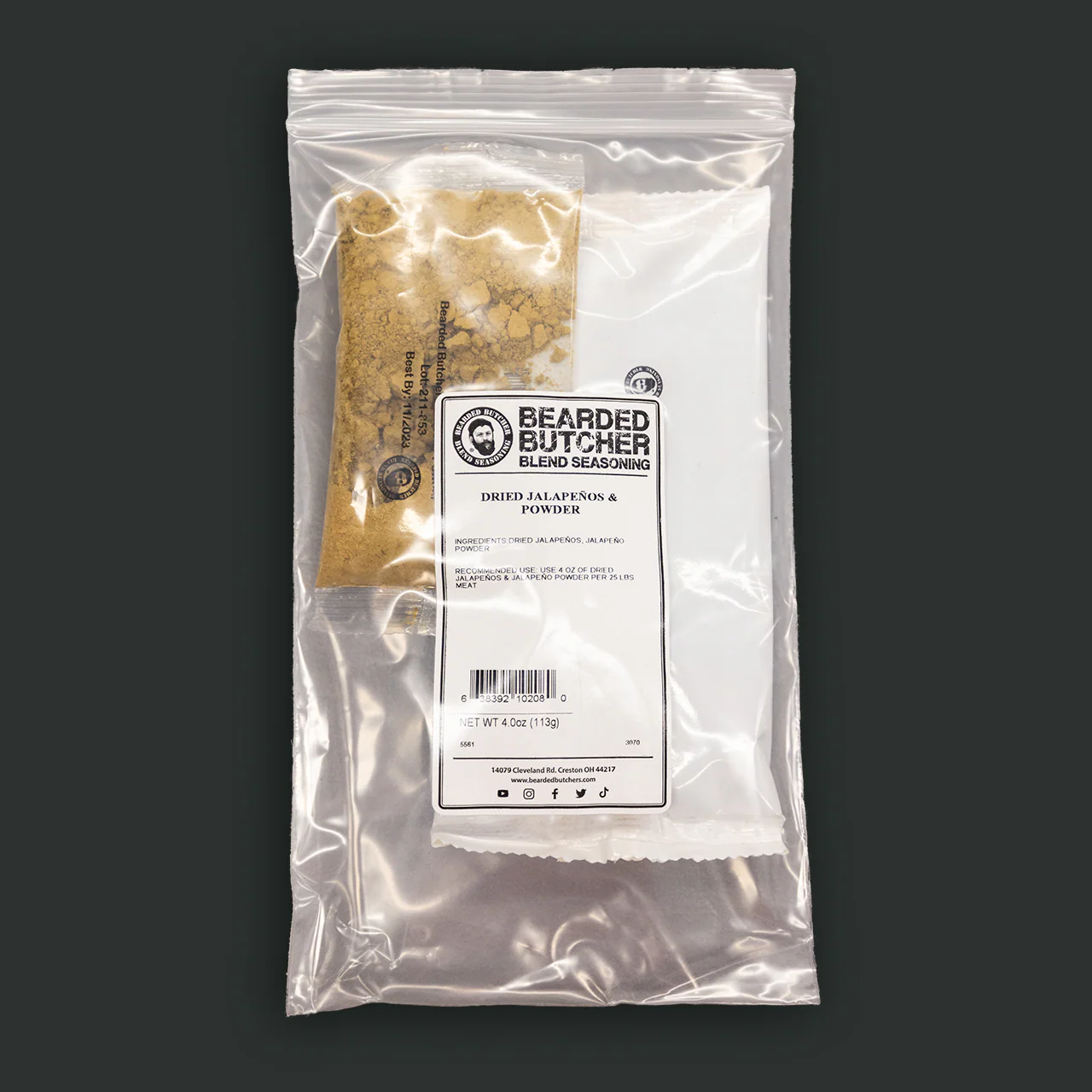 Case of 12 Packs Dried Jalapeños & Powder 4oz