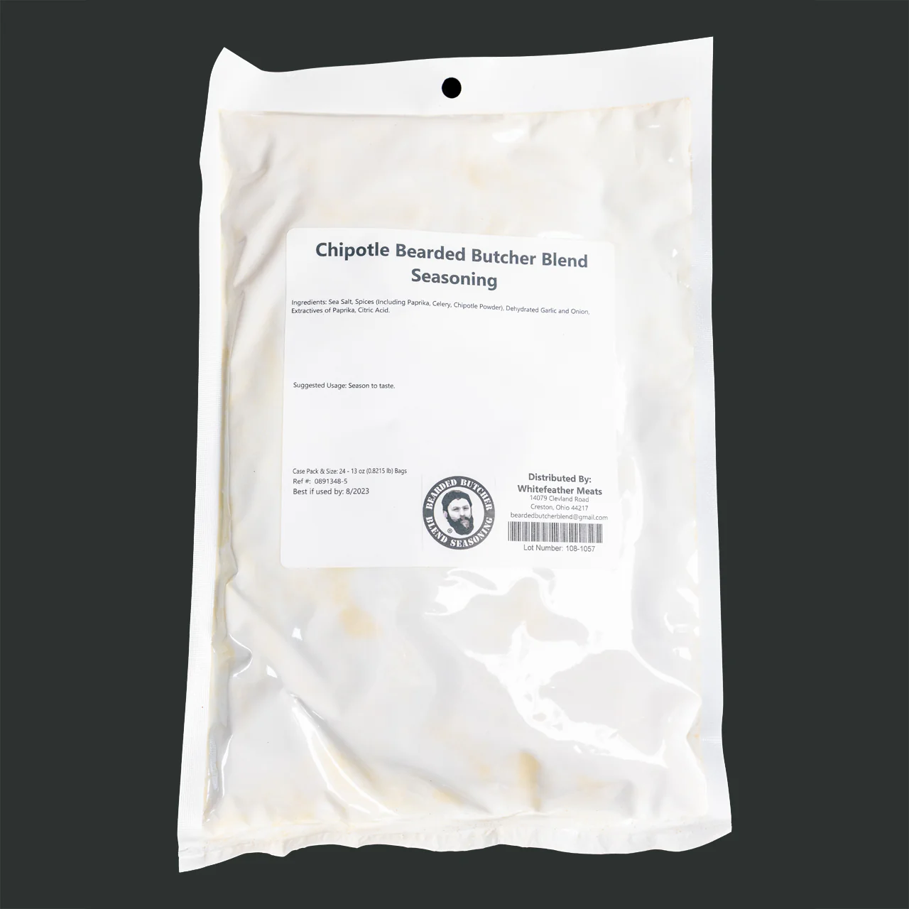 Case of 24 Chipotle Bearded Butcher Seasoning 13oz