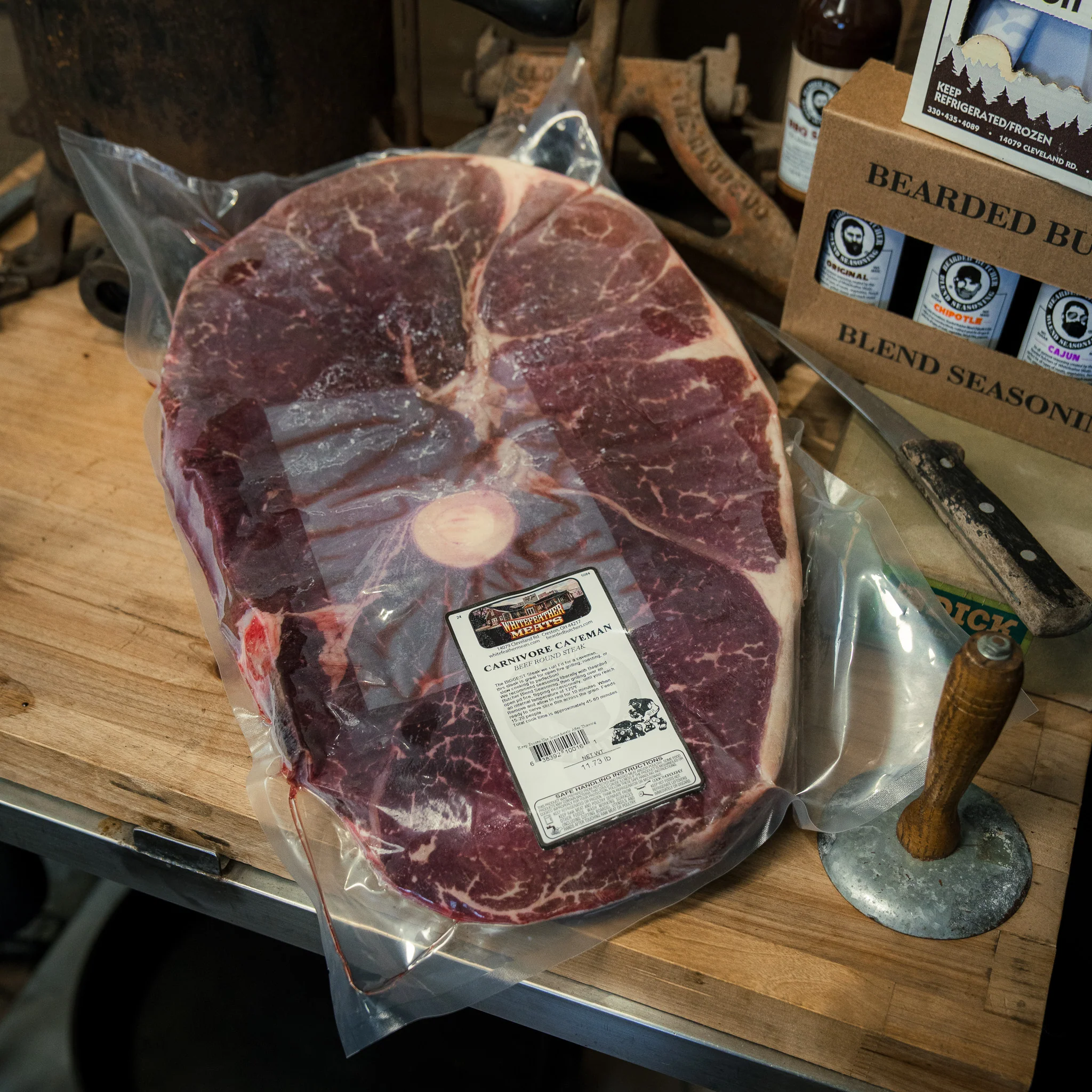 CARNIVORE CAVEMAN™ Beef Round Steak 9-11# - Image 3