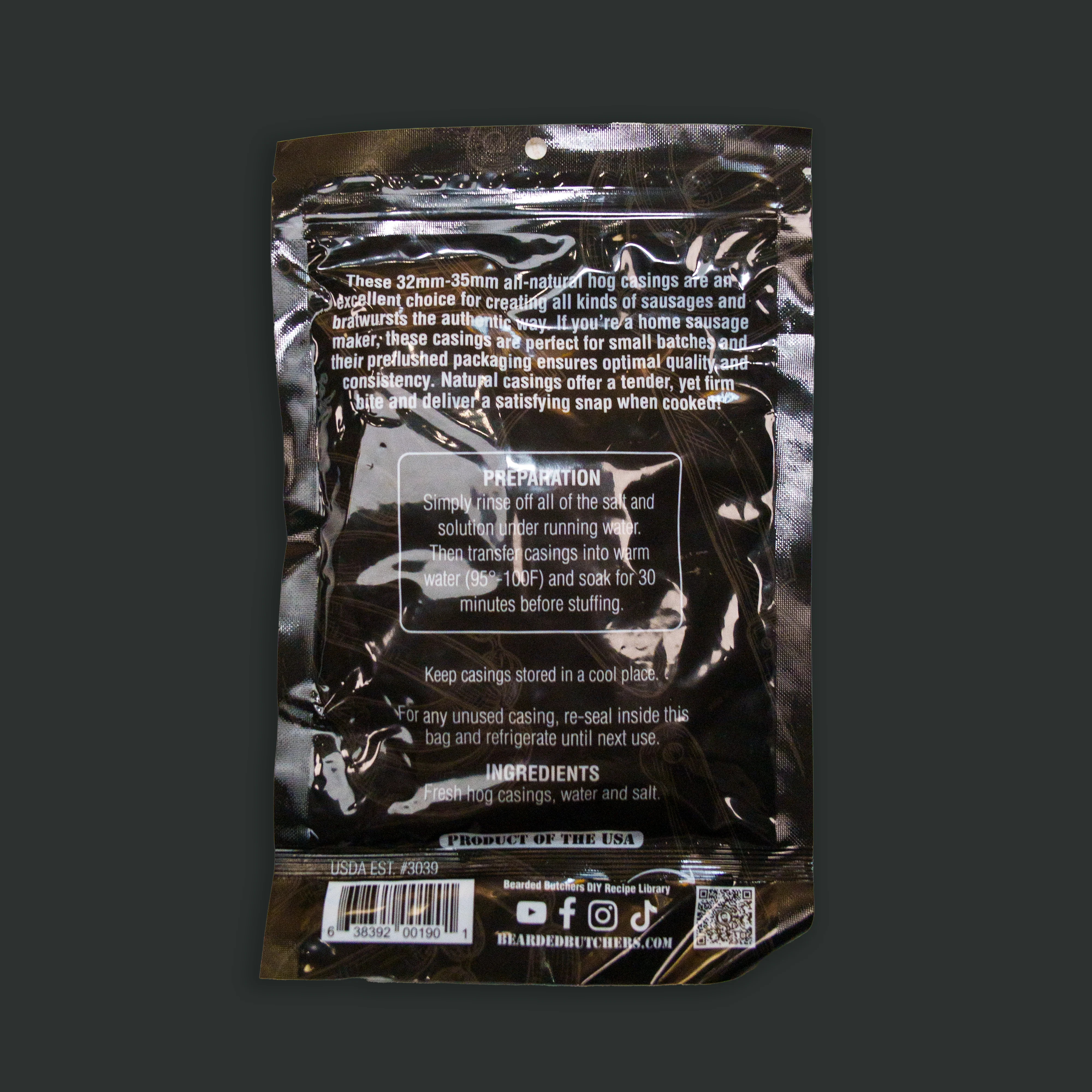 Hickory BBQ Bratwurst DIY Kit w/ Natural Hog Casings - Image 13