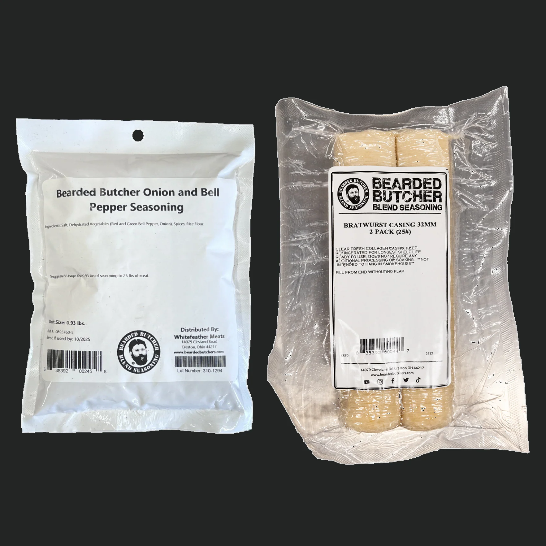 Onion and Bell Pepper Bratwurst DIY Kit w/ Collagen Casings - Image 5