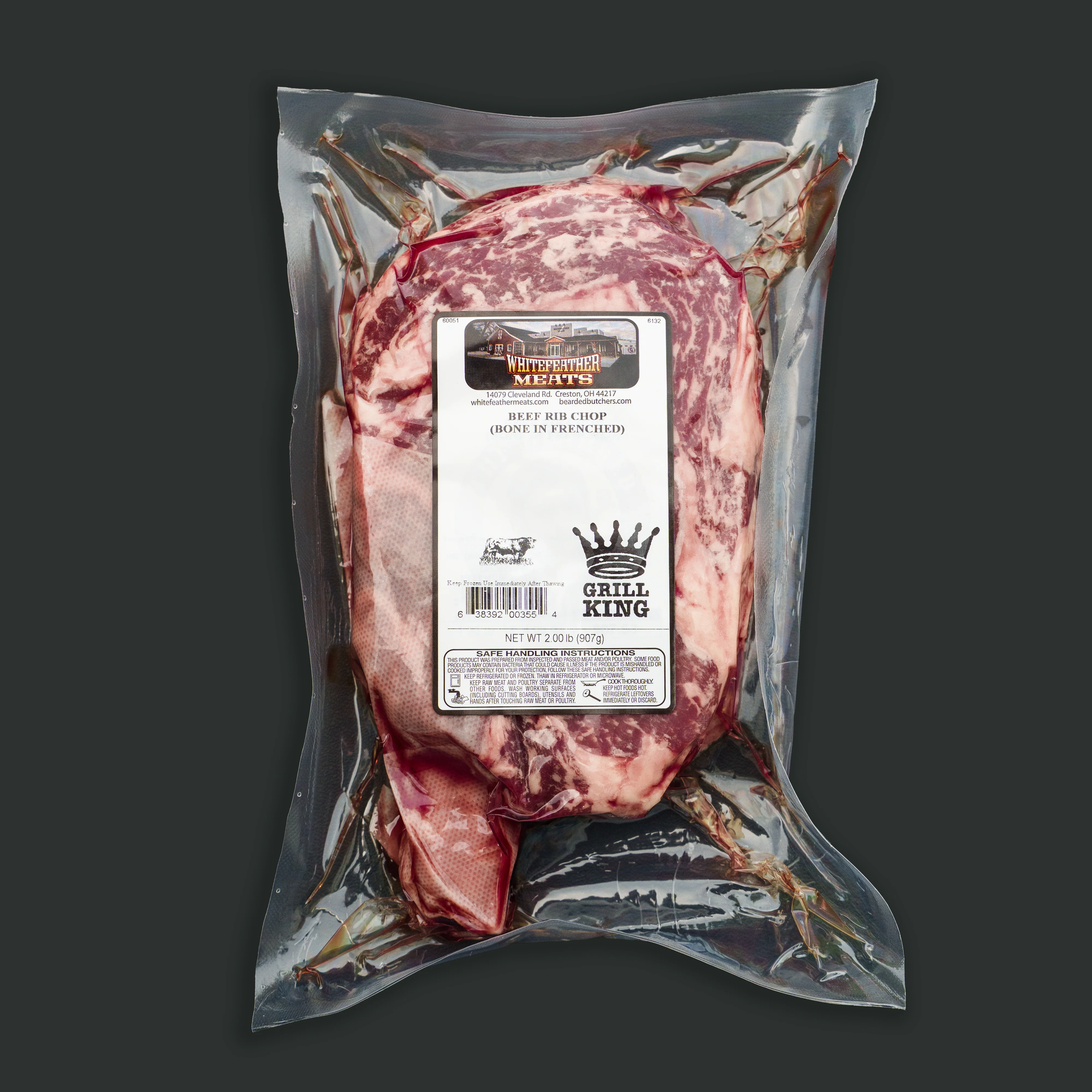 Prime Cowboy Cut Rib Steak 2-Pack 32oz each - Image 6