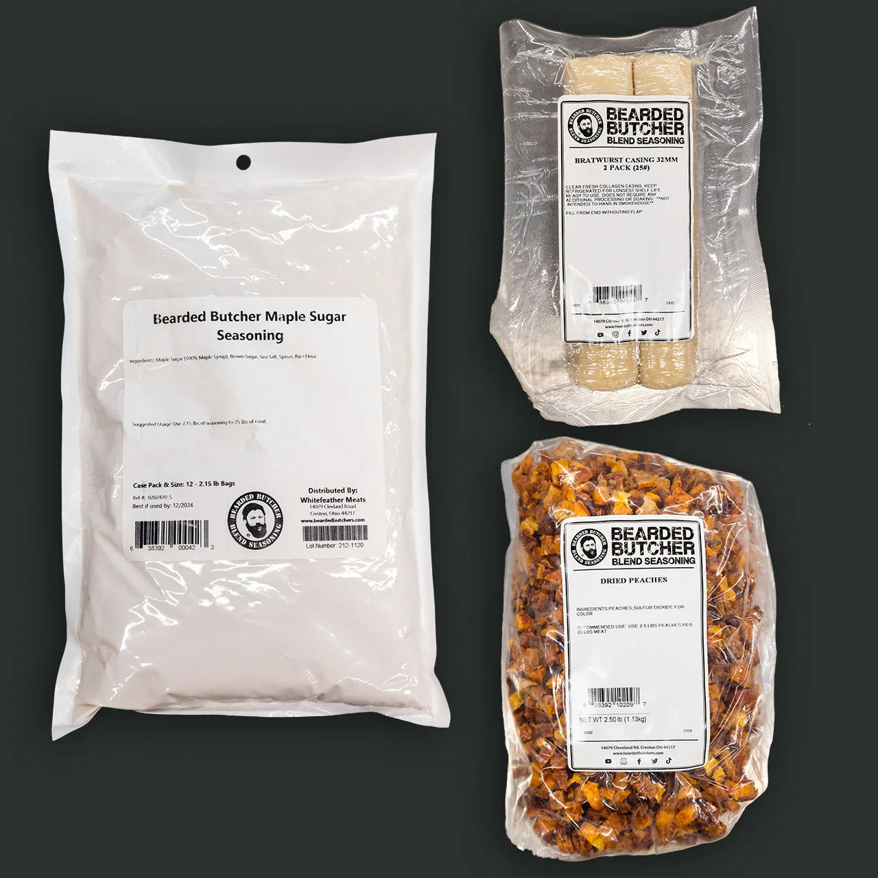 Southern Peach Bratwurst DIY Kit w/ Collagen Casings - Image 3