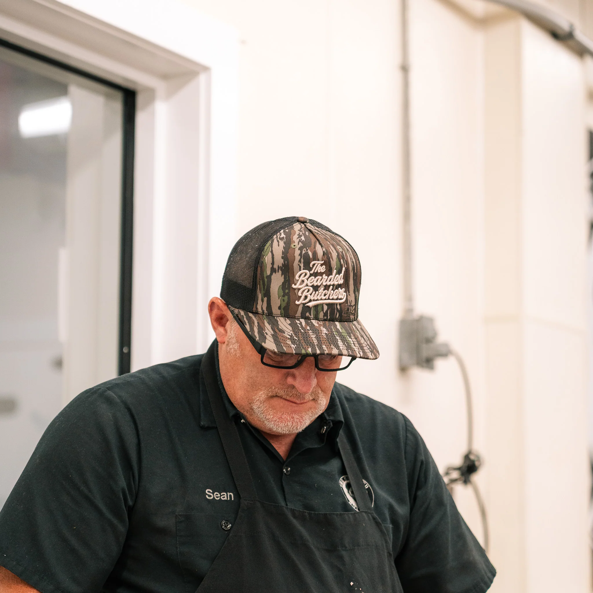 The Bearded Butchers Script Snap-Back Hat - Richardson 112 - Image 3